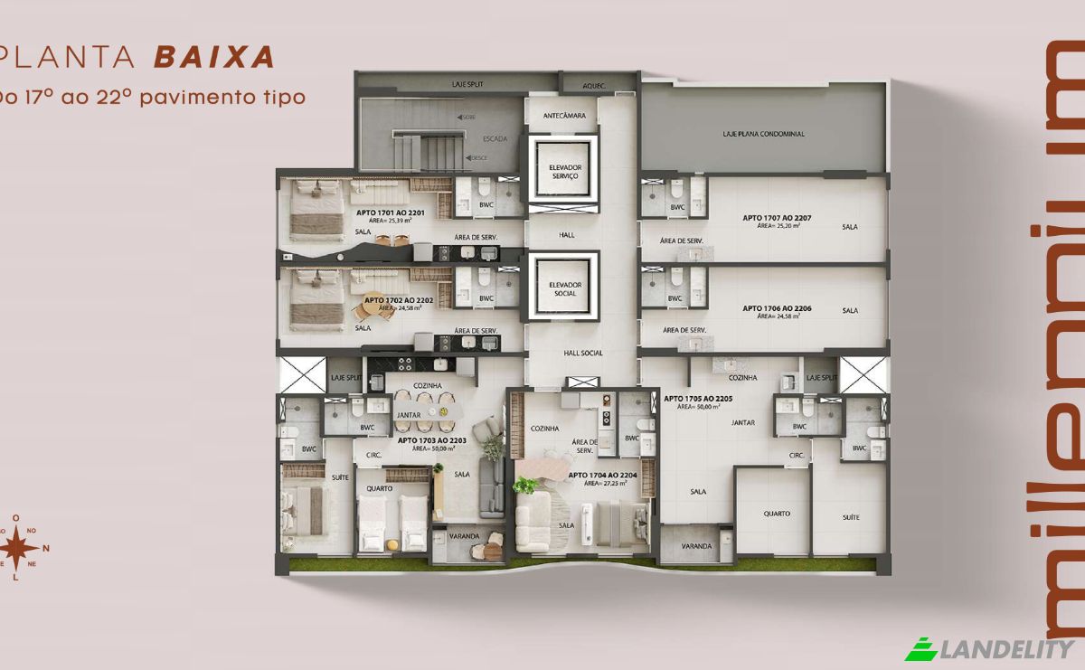 Apartment for Sale Rua Padre Luiz Marques Teixeira, 125, Boa Viagem, Recife, State of Pernambuco, Brazil, 51021-530. Photo 22