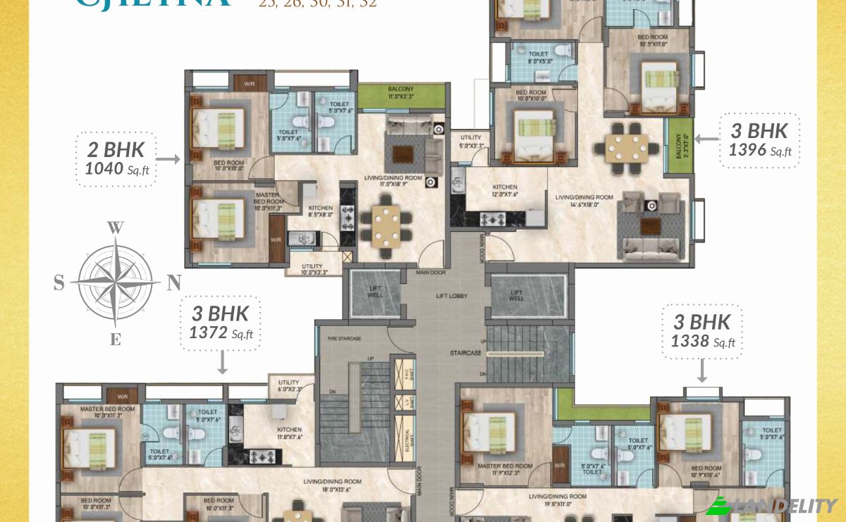 Квартира продаж Binny Garden, Chennai, Jamalia, Tamil Nadu, India, Tamil Nadu 600112. Фото 3