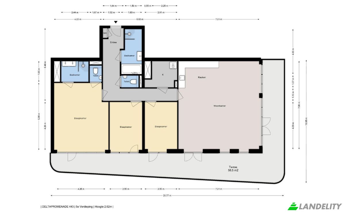 Apartment for Sale Deltapromenade 443, 2554 GX Den Haag, The Hague, South Holland, Netherlands. Photo 24