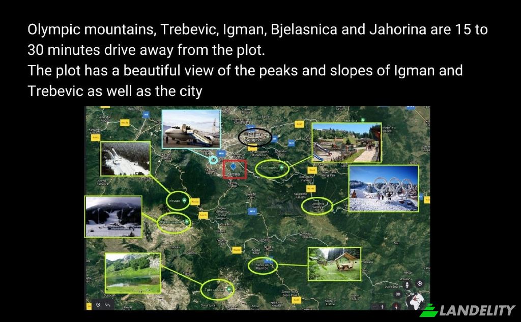 Земля/Ділянка продаж Starine Novaka, Gornje Mladice, Istocna Ilidza, Republika Srpska, Bosnia and Herzegovina. Фото 2