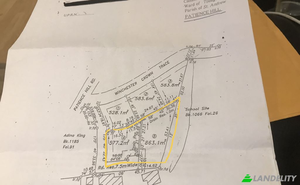 Land/Lot for Sale Patience Hill, Tobago, Trinidad and Tobago. Photo 1