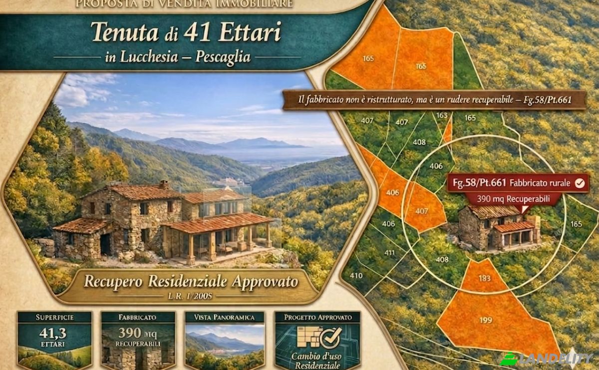Grondperceel Te koop Strada Senza Nome, Provincia di Lucca, Pescaglia, Province of Lucca, Tuscany, Italy. Foto 1