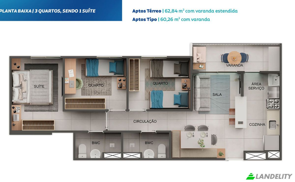 Wohnung zu verkaufen Av Liberdade, Barro, Recife, State of Pernambuco, Brazil, 50920-135. Foto 16