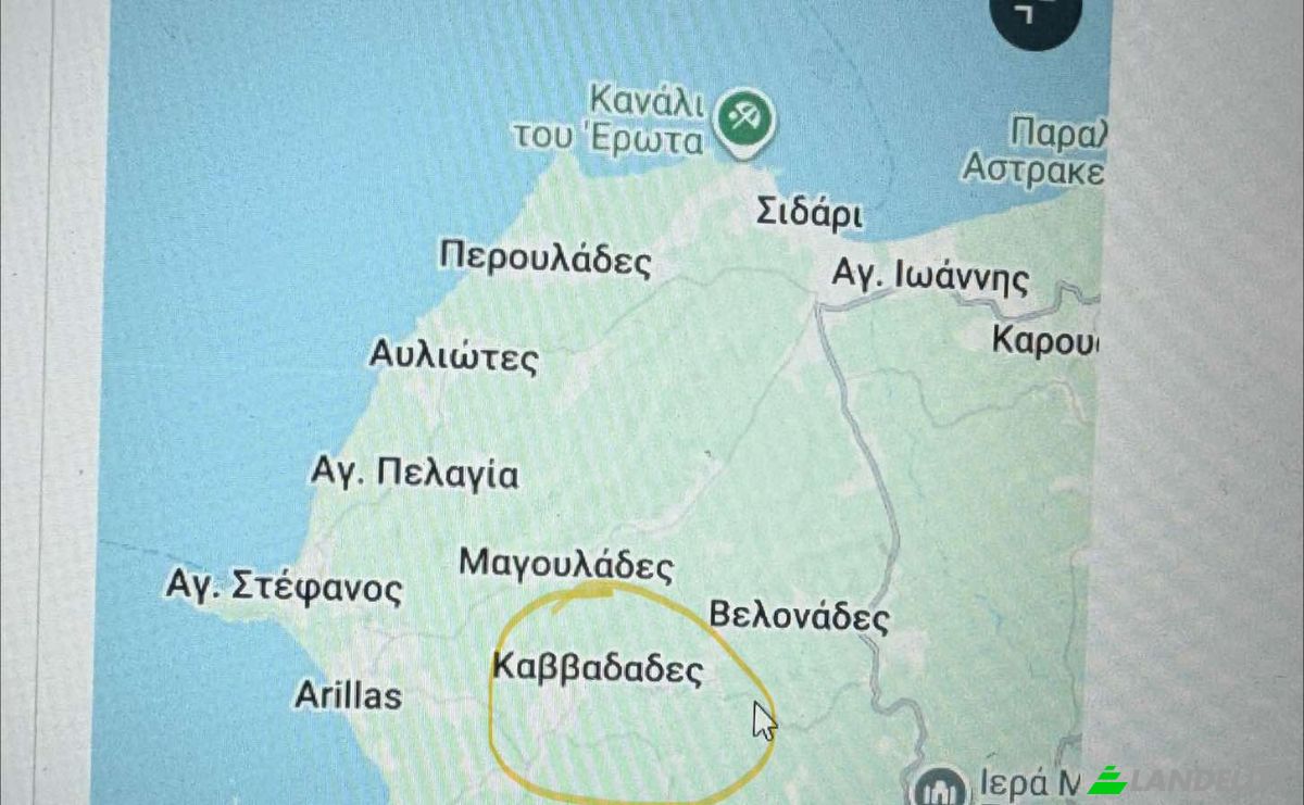 Land Lot for Sale Afiona, Dafni Junction, Kavvadades 490 81, Kavvadades, Ionian Islands, Decentralized Administration of Peloponnese, Western Greece and the Ionian, Greece. Photo 1