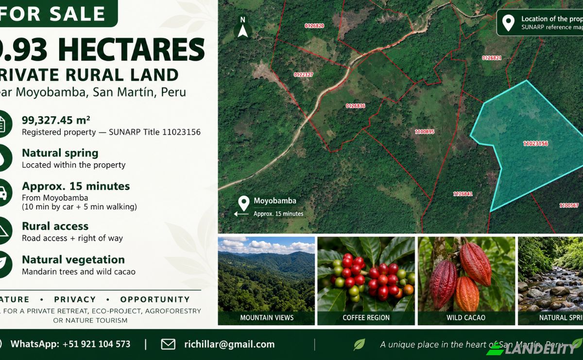 Investing/Development for Sale 22100, Campo Alegre, Moyobamba Province, San Martin, Peru. Photo 1