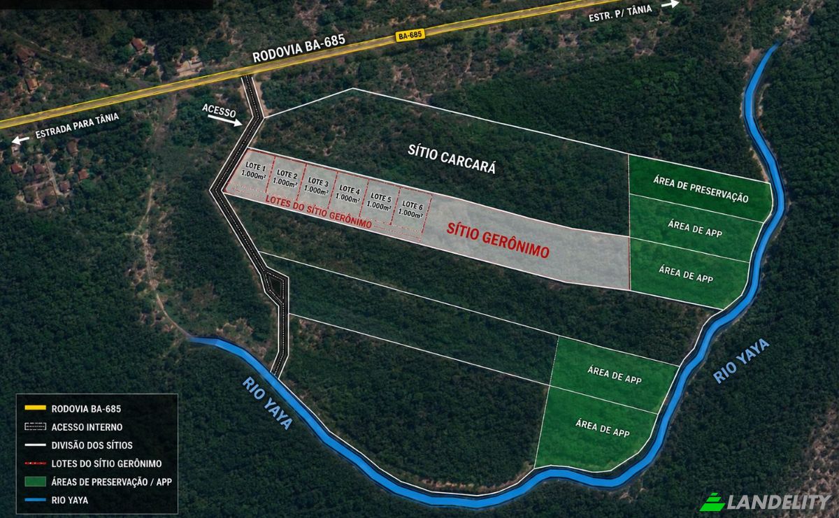 Lot de terrain à vendre Estr p Tania, 1425-1, Santa Cruz Cabralia - Bahia, Santa Cruz Cabralia, Bahia, Brazil, 45807-000. Photo 5