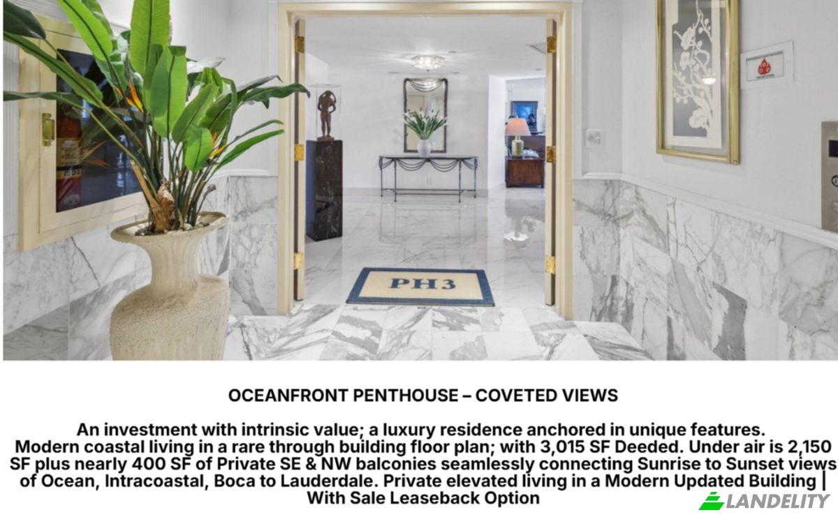 Apartment for Sale Ocean Blvd, Boca Raton, Palm Beach County, Florida, United States, FL 33431, USA. Photo 1