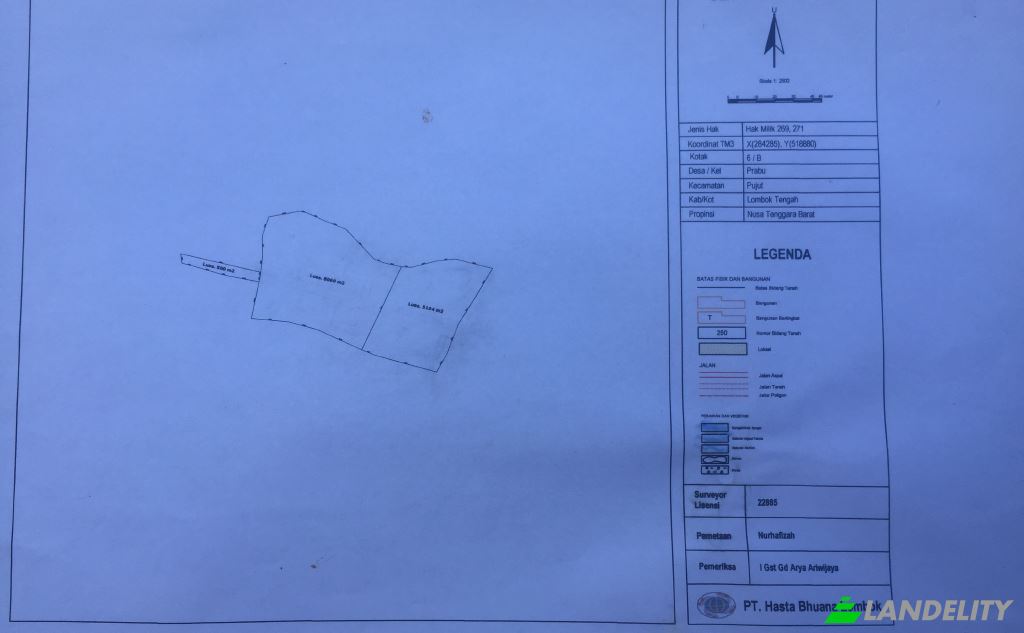 Land/Lot for Sale Sengkol, Central Lombok Regency, West Nusa Tenggara, Indonesia, Pujut, West Nusa Tenggara 83573. Photo 3