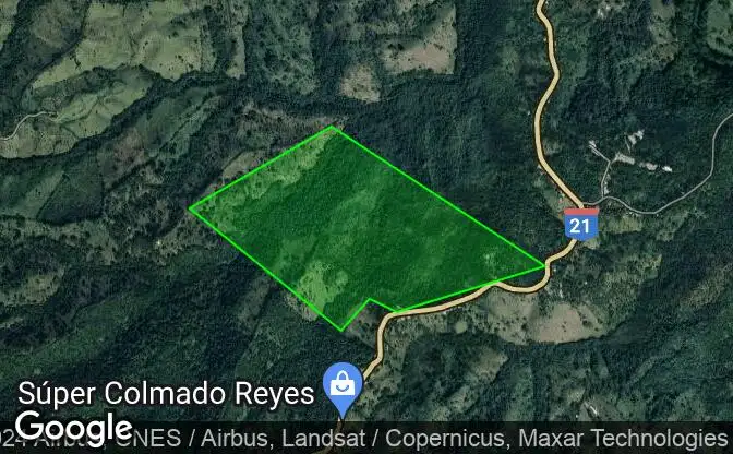 Mostrar en el mapa Tierra #10727 - Ubicación de la propiedad en el mapa